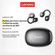 Lenovo LK6 Fone De Ouvido Bluetooth Limpar Alto E Baixo Uso Extralongo