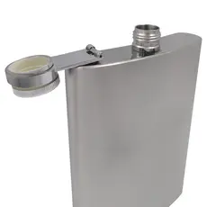 Cantil em Aço Inoxidável 6oz (177ml) – Estilo, Resistência e Praticidade