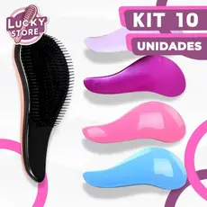 Kit 10 Escovas mágicas para cabelo - Anti Frizz