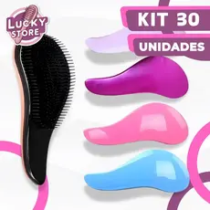 Kit 30 Escovas mágicas para cabelo - Anti Frizz