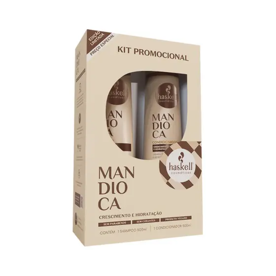 KIT PROMOPACK MANDIOCA 500ML: SH500ML + COND500ML