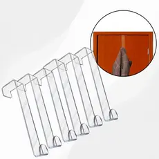 Conjunto Cabide Porta Roupa Acrílico Gancho Transparente Minimalista Suporte Apoio Pendurador