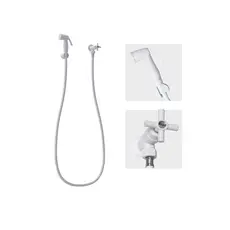 Ducha Higiênica Branca Acionamento 1/4 De Volta Civitt