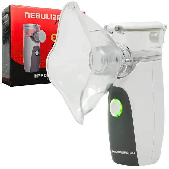 Inalador Silencioso Nebulizador Mesh Branco Procirurgica