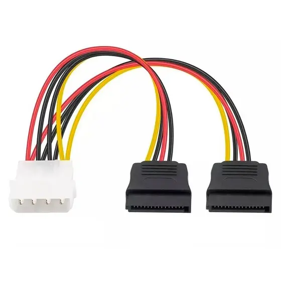 Cabo Adaptador Molex IDE x 2 Sata 15P 20cm GRASEP - D-CIC02