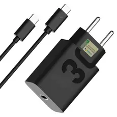 Carregador Turbo 30w Tipo C Para Samsung Xiaomi