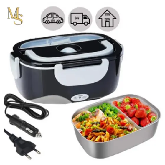 Marmita Elétrica Veicular Tomada Bivolt 110V/220V E 12V/24V - Marmita Térmica Para Comida