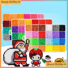 24 Cores/Caixa 2.6 Mm Mini Perler Hama Beads Conjunto De 12000pcs Criança Presente DIY