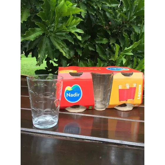 Jogo de 6 Copos, Copo de Vidro, 265 ml, Laguna - Nadir