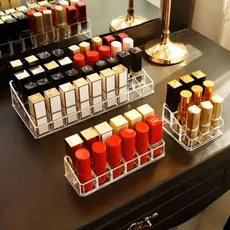 Organizador De Mesa Porta Batom Acrílico Organizador 9, 12, 24, 36 e 40 Divisórias Batons