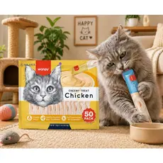 Wanpy Truly Petiscos Creamy Para Gatos Sabores Sortidos