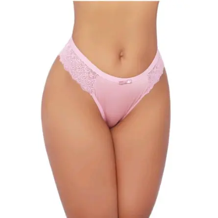 Kit 10 Calcinhas Zoe Tanga Fio Dental com Renda Lateral Ótimo P/revenda
