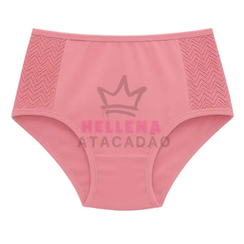 Kit 10 Calçolas Senhora Reforçada Calcinha Feminina Com Renda Cós Alto Básica Tangão