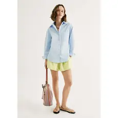 Shorts Feminino Evasê Com Linho