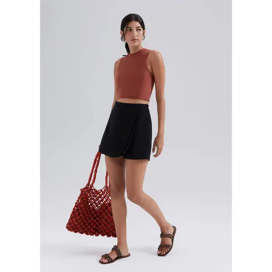 Shorts Saia Em Peach Touch