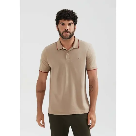 Camisa Polo Básica Masculina Super Cotton Com Bordado