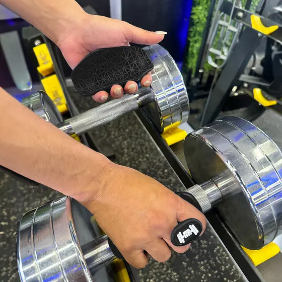 Hands Grip Par de Luvas para Academia Confortável Meio dos Dedos Treino Cross Fit Academia Musculação Top