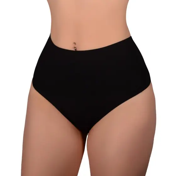 Kit 5 Calcinhas Conforto Cintura Alta Em Microfibra Feminino Adulto  Lisa Cores Variadas
