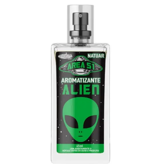 Aromatizante Natuar Alien 45ml Area 51 Perfume Automotivo