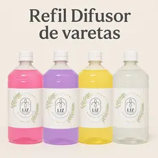 Refil 1 Litro Difusor de Aromas Liz Aromas difusor de varetas