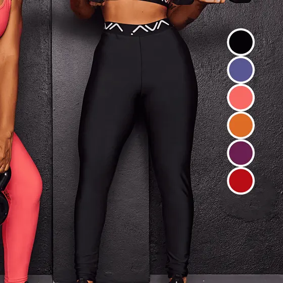 Calça Legging Feminina Academia Elástico Personalizado AVA Fitness Power
