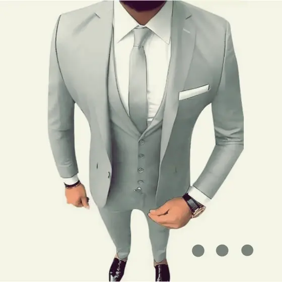 Terno Masculino Oxford Slim Cinza Claro - Classico Casamentos