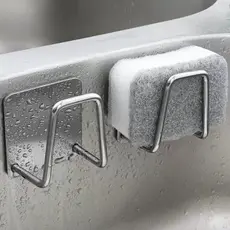 Aço inoxidável Suporte Porta Esponja para Bucha de Pia Prateleira de cozinha