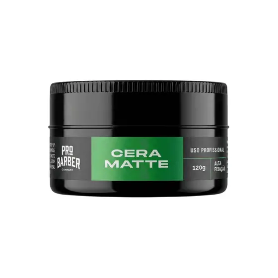 Pomada Cera Modeladora Pro Barber Efeito Matte/Seco 120g