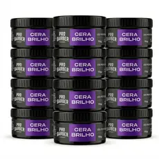 12un Pomada Cera Modeladora Pro Barber Brilho 70g para revenda