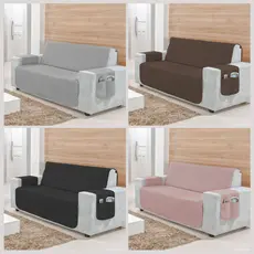 Capa Protetor Para Sofá 3 Lugares Retrátil Várias Cores - Envio Imediato