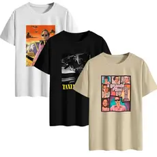 KIT 3 Camiseta Masculina da Grande Família e Agostinho Carrara Camisa T-shirt Promoção