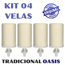 Super Vela Tradicional Oasis p/ Filtros de Barro Refil Branco