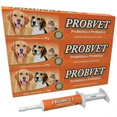 SUPLEMENTO VITAMINÍCO 14G PROBVET PROBIÓTICO E PREBIÓTICO PARA CÃES E GATOS - VETBRAS