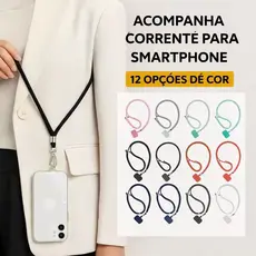 Cordão De Telefone Ajustável – Alça Crossbody Removível Para Homens E Mulheres Anti-Perda