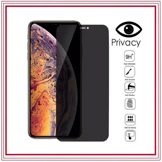 Película cerâmica Fosca Privacidade 3D Anti-Spy Para iPhone 7PLUS//XR/11/12/13/14/15/16/17 PLUS PRO MAX