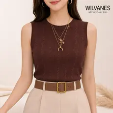 Blusa feminina Regata Texturizada estilosa look social moda  tecido canelado Rugão Dourada Casual