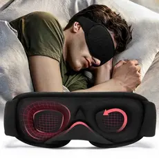 Máscara 3D Confort de dormir, 100% Sombra Blackout, Zero Pressão Tampa do olho noturno