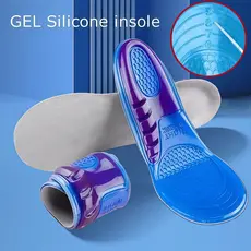 Par De Palmilha Ortopédica Gel de Silicone para Dores nos Pés Anti Impacto