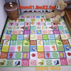 Tapete de Atividades Dupla Face 200cmx180cm Infantil Emborrachado Educativo bebê crianças
