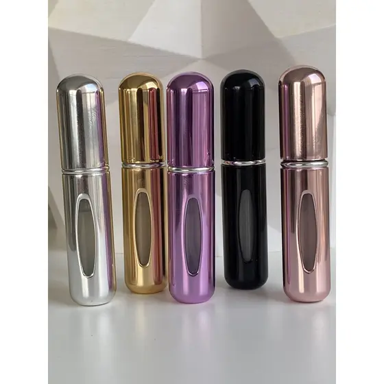 Refil Porta Perfume Recarregável Portátil de Bolsa Spray 5 ml - Cor Sortido