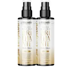 Kit 2 Spray Capilar Banho Brilhante Efeito Gloss Sela a Cutícula 200ml CADA Rhenuks
