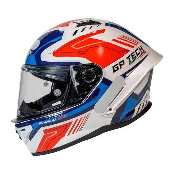 Capacete Esportivo Gp Tech Pilot Stream Com Troca Rápida de Viseira
