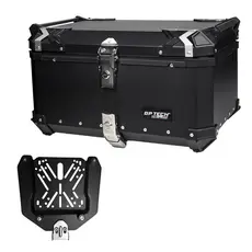 BAU MOTO UNIVERSAL GP TECH TRASEIRO ALUMINIO PRETO 65 LITROS