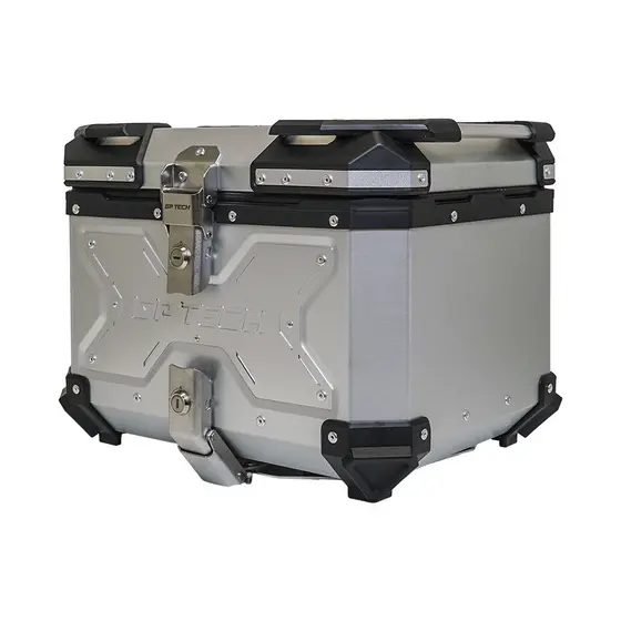 BAU MOTO GP TECH TRASEIRO ALUMINIO POLIDO X45 LITROS UNIVERSAL