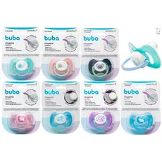Chupeta Silicone Ortodôntica Comfort Buba Com Tampa Anti-Cólica Recém-Nascido Tamanho 1 e 2