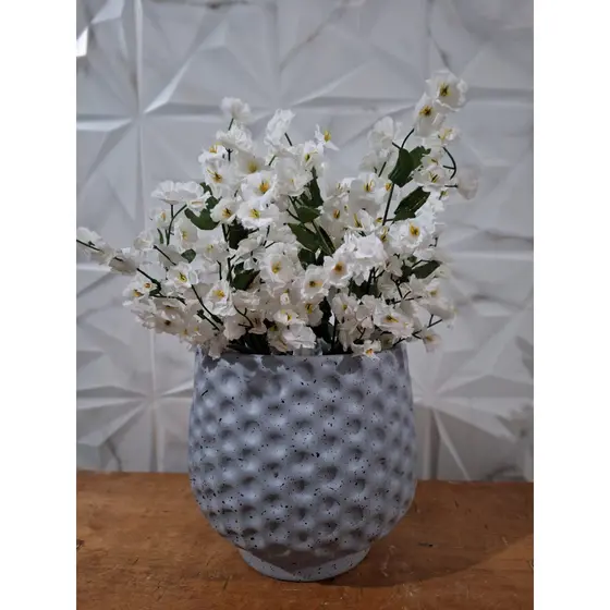 Cachepo Vaso Decoração em Cerâmica para Casa 17x17cm
