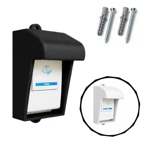 Protetor para Campainha À Prova D'água Para Campainha Doméstica Sem Fio