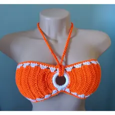 Top de croche tomara que caia