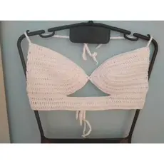 Top Feminino Cropped em Crochê Pronto para Entrega
