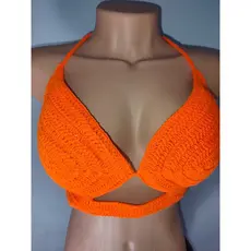 cropped em croche plus size